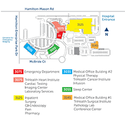 Bethesda Butler Hospital Map